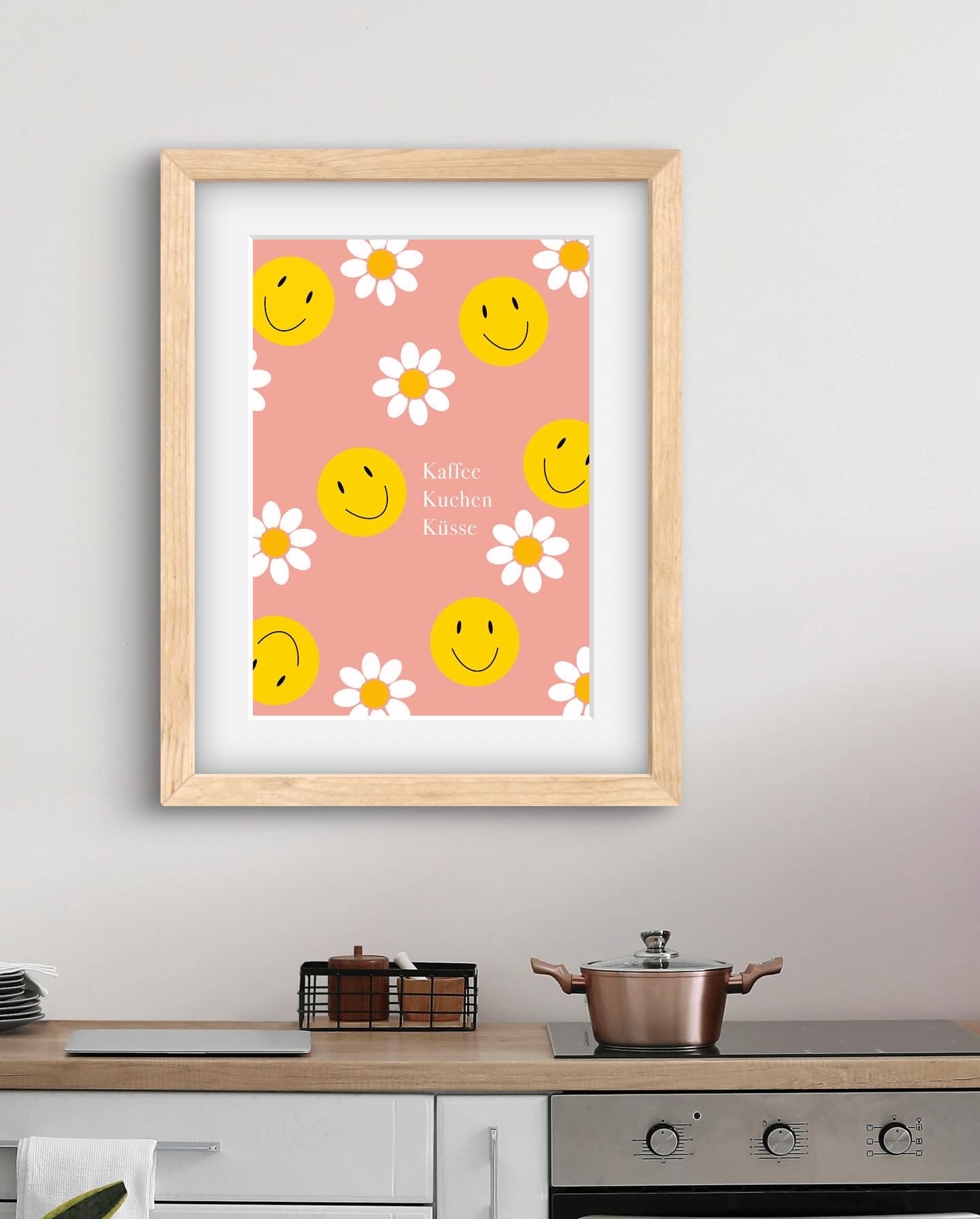 Poster Kaffee, Kuchen, Küsse