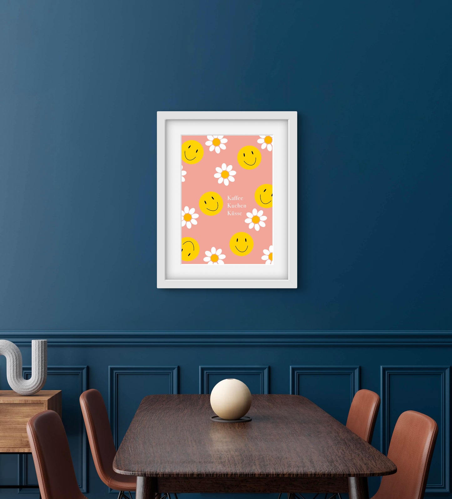 Poster Kaffee, Kuchen, Küsse