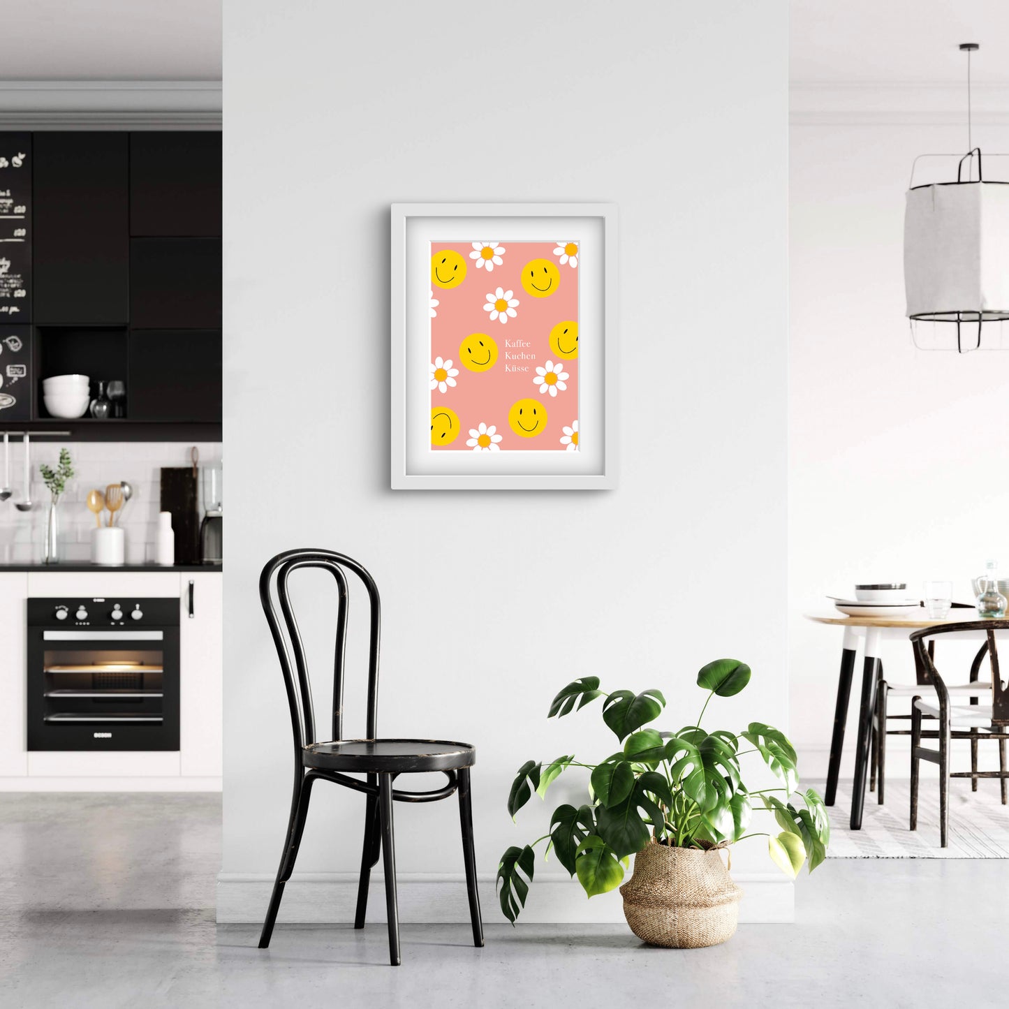 Poster Kaffee, Kuchen, Küsse