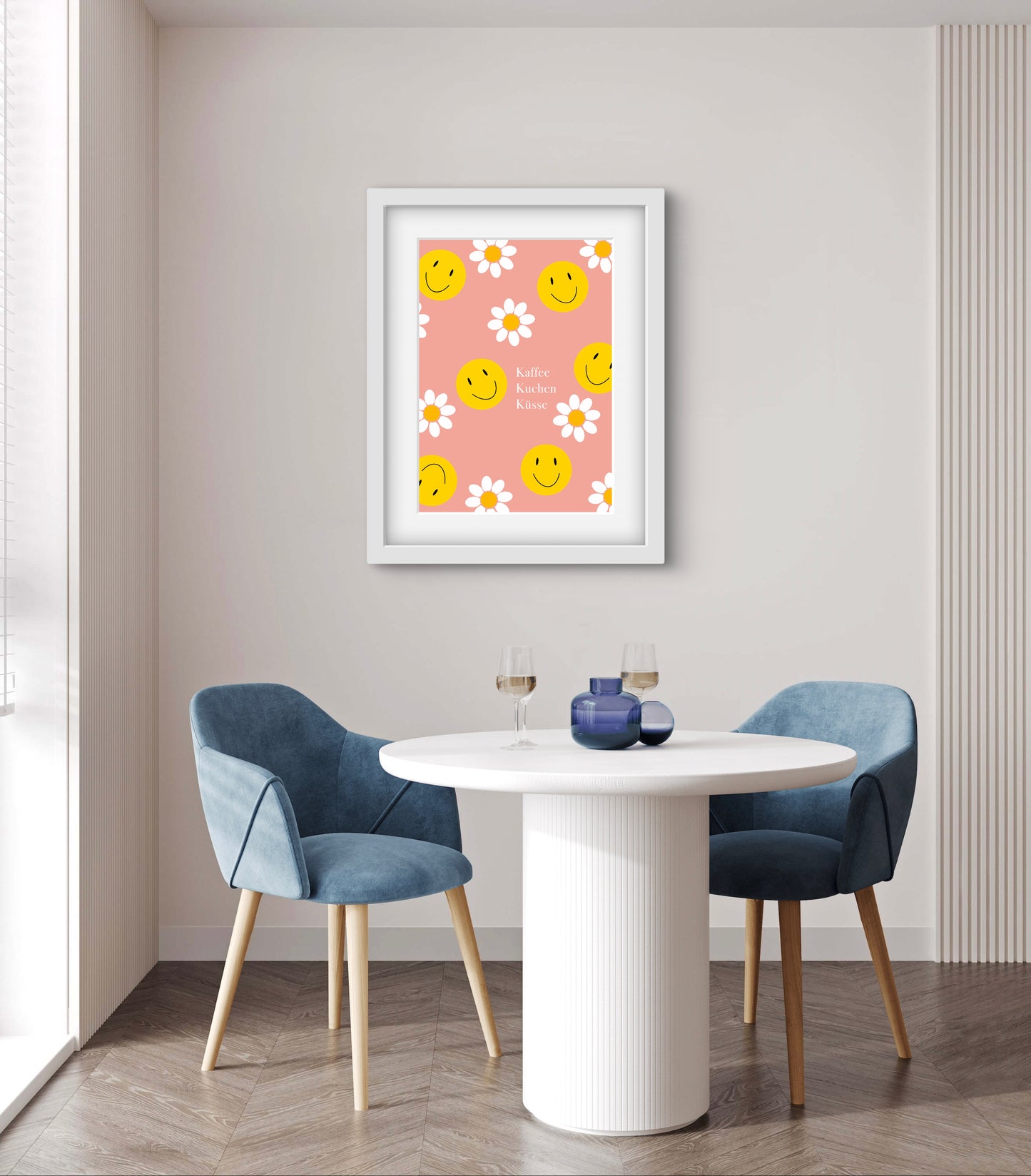 Poster Kaffee, Kuchen, Küsse