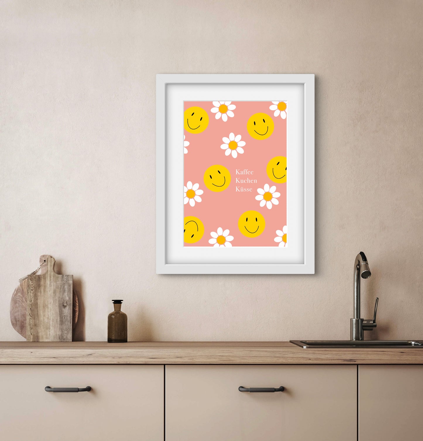Poster Kaffee, Kuchen, Küsse