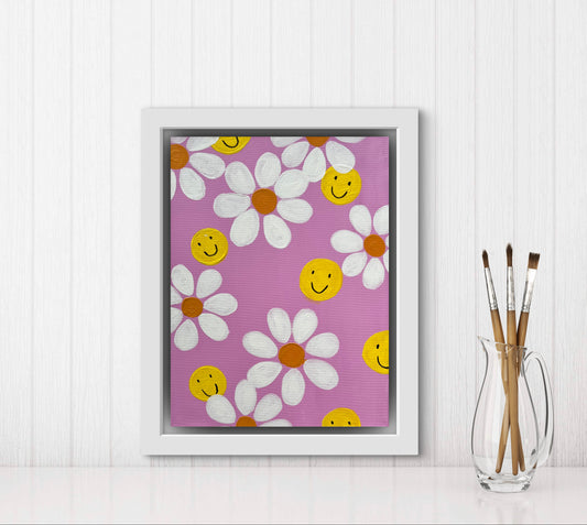 »Kaffee, Kuchen, Küsse« Acryl auf Leinwand